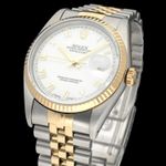 Rolex Datejust 36 16233 (1994) - White dial 36 mm Gold/Steel case (6/8)