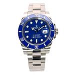 Rolex Submariner Date 116619LB (2009) - Blauw wijzerplaat 40mm Witgoud (2/8)