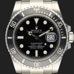Rolex Submariner Date 116610LN (2013) - Zwart wijzerplaat 40mm Staal (2/8)
