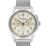 Breitling Transocean Chronograph 1915 AB141112/G799/743P (2024) - Silver dial 43 mm Steel case (1/2)