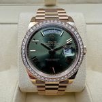 Rolex Day-Date 40 228345RBR (2022) - Green dial 40 mm Rose Gold case (8/8)