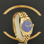 Rolex Datejust 1601 (1970) - Blue dial 36 mm Yellow Gold case (3/7)