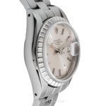 Rolex Oyster Perpetual Lady Date 69240 (1991) - Silver dial 26 mm Steel case (6/8)