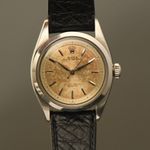 Rolex Oyster Perpetual 6580 (1955) - Zilver wijzerplaat 34mm Staal (6/8)