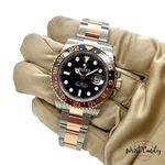 Rolex GMT-Master II 126711CHNR (2020) - Zwart wijzerplaat 40mm Goud/Staal (7/8)