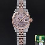 Rolex Lady-Datejust 179171 (2010) - Pink dial 26 mm Gold/Steel case (1/8)