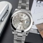 Rolex Datejust 41 126300 (Onbekend (willekeurig serienummer)) - Zilver wijzerplaat 41mm Staal (3/8)