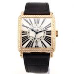 Franck Muller Master Square 6000 H SC DT (2008) - Silver dial 36 mm Rose Gold case (6/56)