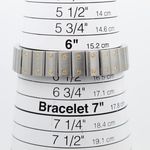 Cartier Santos Galbée 2423 (2006) - White dial 35 mm Gold/Steel case (5/8)