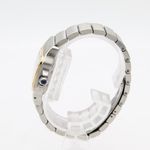 Cartier Santos Galbée 2423 (2006) - White dial 35 mm Gold/Steel case (3/8)