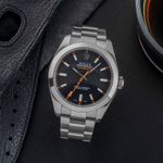 Rolex Milgauss 116400 (Onbekend (willekeurig serienummer)) - Zwart wijzerplaat 40mm Staal (1/8)