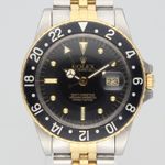 Rolex GMT-Master 16753 (1987) - Black dial 40 mm Gold/Steel case (1/8)