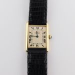 Cartier Tank Vermeil 590005 (1990) - Beige wijzerplaat 23mm Zilver (2/4)