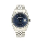 Rolex Datejust 36 16014 (1985) - Blauw wijzerplaat 36mm Staal (2/8)