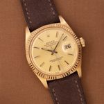 Rolex Datejust 1601/8 (1973) - Champagne dial 36 mm Yellow Gold case (2/8)