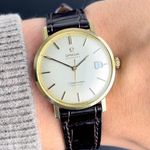 Omega Seamaster 166.020 (1967) - Wit wijzerplaat 34mm Goud/Staal (2/8)