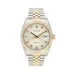 Rolex Datejust 36 16233 (1996) - Silver dial 36 mm Gold/Steel case (3/8)