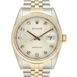 Rolex Datejust 36 16233 (1996) - Silver dial 36 mm Gold/Steel case (2/8)