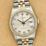 Rolex Datejust 36 16233 (1996) - Silver dial 36 mm Gold/Steel case (1/8)