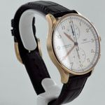 IWC Portuguese Chronograph IW371402 (2011) - Silver dial 41 mm Rose Gold case (4/7)