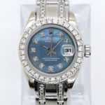 Rolex Lady-Datejust Pearlmaster 80319 (Unknown (random serial)) - Blue dial 29 mm White Gold case (1/6)