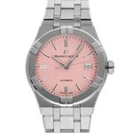 Maurice Lacroix Aikon AI6007-SS00F-530-E (Unknown (random serial)) - Pink dial 39 mm Steel case (7/7)