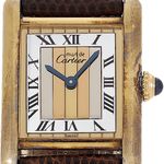 Cartier Tank Vermeil 590005 (1988) - White dial 23 mm Silver case (1/3)