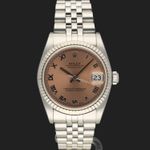 Rolex Datejust 31 68274 (1999) - Pink dial 31 mm Steel case (3/8)