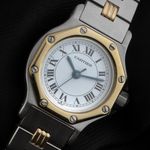 Cartier Santos 187903 (1985) - White dial 25 mm Steel case (3/8)