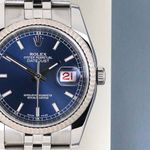 Rolex Datejust 36 116234 (2013) - Blauw wijzerplaat 36mm Staal (5/7)