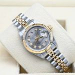 Rolex Lady-Datejust 69173 (1995) - Grey dial 26 mm Gold/Steel case (1/7)