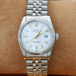 Rolex Datejust 36 16030 (Unknown (random serial)) - White dial 36 mm Steel case (1/8)