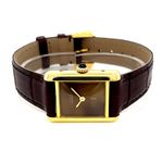 Cartier Tank Vermeil Cartier Tank Vermeil SM (Unknown (random serial)) - Red dial 28 mm Silver case (1/8)