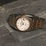 Rolex Datejust Oysterquartz 17013 (1980) - White dial 36 mm Gold/Steel case (5/5)