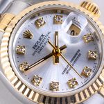 Rolex Lady-Datejust 69173 (1991) - Silver dial 26 mm Gold/Steel case (2/8)