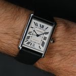 Cartier Tank WSTA0040 (2022) - Zilver wijzerplaat 31mm Staal (10/10)