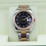 Rolex Datejust 36 116201 (Onbekend (willekeurig serienummer)) - Zwart wijzerplaat 36mm Goud/Staal (1/8)