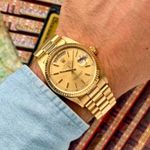 Rolex Day-Date 18038 (1987) - Goud wijzerplaat 36mm Geelgoud (6/8)