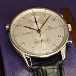 IWC Portuguese Chronograph IW3712 (2004) - Silver dial 41 mm Steel case (2/5)