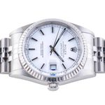 Rolex Datejust 36 16234 (1997) - White dial 36 mm Steel case (6/8)