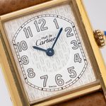 Cartier Tank 2415 (1990) - Wit wijzerplaat 22mm Zilver (3/7)