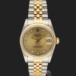 Rolex Datejust 31 68273 (1987) - Champagne dial 31 mm Gold/Steel case (3/8)