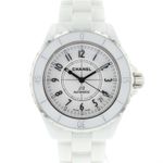Chanel J12 H0970 (2003) - White dial 38 mm Ceramic case (1/6)