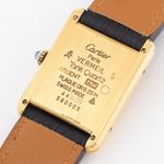 Cartier Tank Vermeil 59005 (1990) - Zwart wijzerplaat Onbekend Zilver (7/7)