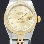 Rolex Lady-Datejust 79173 (1999) - Gold dial 26 mm Gold/Steel case (1/7)