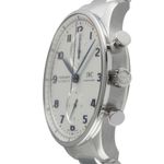 IWC Portuguese Chronograph IW371617 (Unknown (random serial)) - Silver dial 41 mm Steel case (6/8)