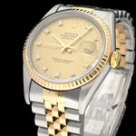 Rolex Datejust 36 16233G (1993) - Champagne dial 36 mm Gold/Steel case (6/7)
