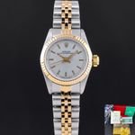 Rolex Oyster Perpetual 67193 (1990) - Silver dial 26 mm Gold/Steel case (1/7)