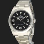 Rolex Explorer 124270 (2021) - Zwart wijzerplaat 36mm Staal (1/8)