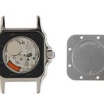 Cartier Santos Galbée 1567 (1996) - White dial 24 mm Gold/Steel case (8/8)